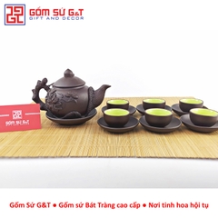 Bộ khay men cẩm thạch