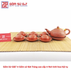 Bộ khay men thiên thanh