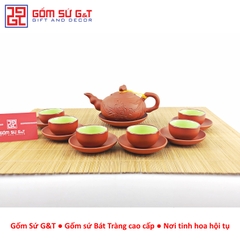 Bộ khay men thiên thanh
