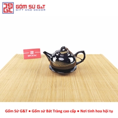 Bộ trà hỏa biến quả hồng bé lòng hoa nâu