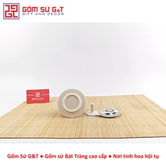 Bộ phin cafe vẽ hoa bèo đỏ