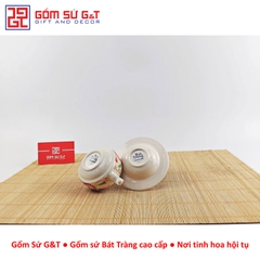 Bộ phin cafe vẽ hoa bèo đỏ