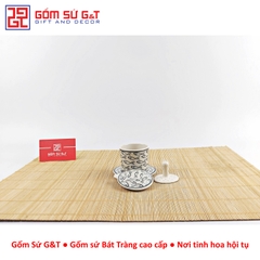 Bộ phin cafe vẽ cá đàn