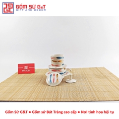 Bộ phin cafe vẽ cá nhật ba màu