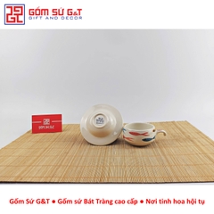 Bộ phin cafe vẽ cá nhật ba màu