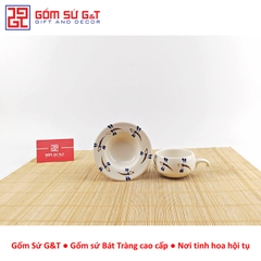 Bộ phin cafe vẽ chuồn ớt