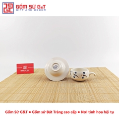 Bộ phin cafe vẽ chuồn ớt
