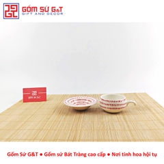 Bộ phin cafe vẽ mưa đỏ
