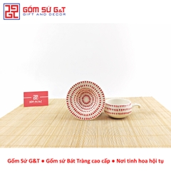 Bộ phin cafe vẽ mưa đỏ