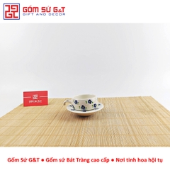 Bộ phin cafe vẽ hoa nhí
