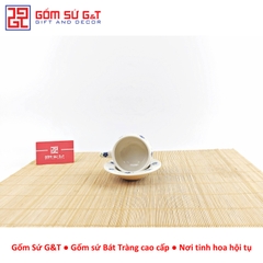 Bộ phin cafe vẽ hoa nhí