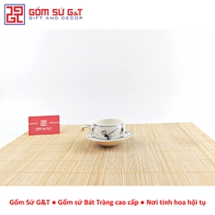 Bộ phin cafe vẽ chuồn kim