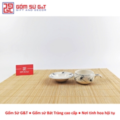 Bộ phin cafe vẽ chuồn kim