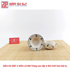 Bộ phin cafe vẽ chuồn kim