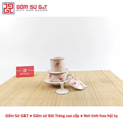 Bộ phin cafe vẽ chuồn kim