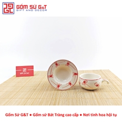 Bộ phin cafe vẽ chuồn kim