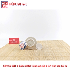 Bộ phin cafe vẽ hoa dây màu