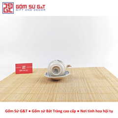 Bộ tách cà phê vẽ cá đàn