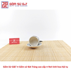 Bộ tách cà phê vẽ cá đàn