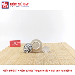 Bộ tách cà phê vẽ cá đàn