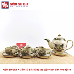 Bộ trà Minh Long vẽ chuồn khoai
