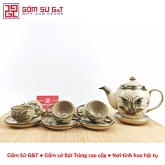 Bộ trà Minh Long vẽ chuồn khoai