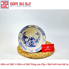 Bát cơm vẽ sen bụi xanh