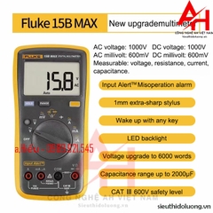 Đồng hồ vạn năng điện tử FLUKE 15B MAX-02 dây Đài Loan