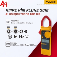 Ampe kìm đo dòng điện dc Fluke 301E TẶNG TÚI FLUKE ĐỰNG MÁY