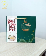Túi Giấy Họa Tiết Chim Yến Màu Xanh Lục 50G - 100G