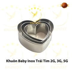 Khuôn Yến Baby Trái Tim - Inox Dày