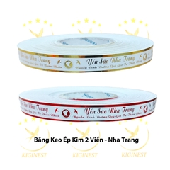 Băng Keo Ép Kim 2 Viền Yến Sào Nha Trang- Vàng
