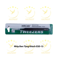 Nhíp Đen ESD 13 Mũi Dẹt