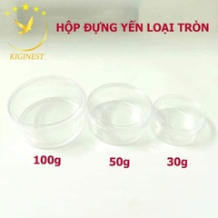 Hộp Tròn Đựng Yến Tinh Chế 30g