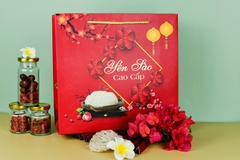 Túi Đỏ Ép Kim Hoa Đào 100g - Mẫu Vuông 27x29cm