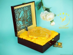 Bộ Hộp Quà Gỗ Khay Hộp Hoa Mai 100G