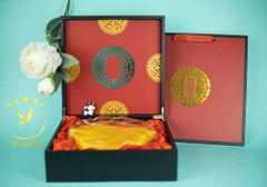 Bộ Hộp Quà Gỗ Khay Hộp Hoa Mai 100G