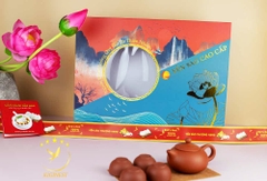 Bộ Hộp Quà Giấy Nam Châm Khay Hoa Mai 100G