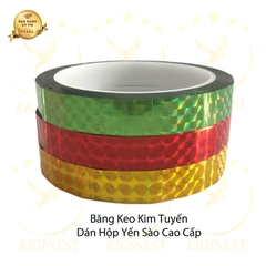 Băng keo Kim Tuyến- Dán Hộp Yến Sào Cao Cấp - Màu Vàng