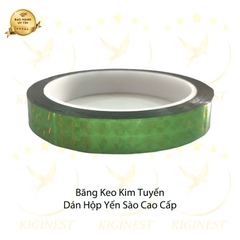 Băng keo Kim Tuyến- Dán Hộp Yến Sào Cao Cấp - Màu Xanh