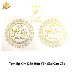Tem Ép Kim Yến Sào Cao Cấp Nha Trang - Vương Miện 2 Chim Yến