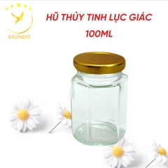 Hũ Thủy Tinh Lục Giác 100ml