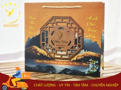 Túi Giấy Họa Tiết Sơn Thủy Màu Nâu 50G - 100G