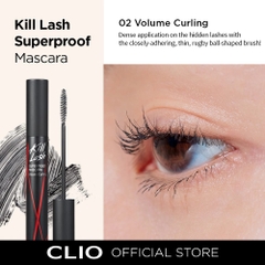 Mascara Chải Mi Chống trôi, Không Lem CLIO Kill Lash Superproof Mascara 7g