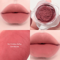 Son Kem Bùn Dearmay Kiêm Má Hồng Mờ Lì Thuần Chay Pure Falling Mood Lip Pot 6.5g