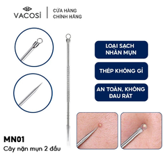 NM01 - Cây Nặn Mụn VACOSI 2 Đầu Pimple Popper