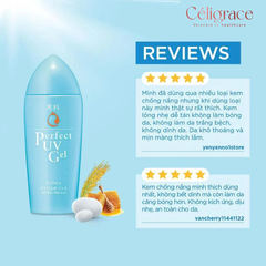 Gel Sữa Chống Nắng Senka Ẩm Mượt Cho Da Khô Perfect UV Gel SPF50/PA++++ 80ml