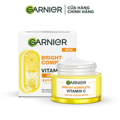 Kem Dưỡng Garnier Trắng Da Ban Ngày Light Complete Whitening Serum Cream SPF30 50ml
