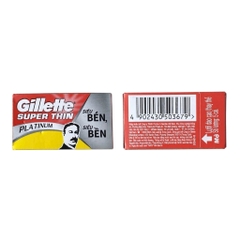 Lưỡi Lam Gillette Super Thin Platinum - Hộp 5 Cái