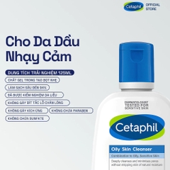 Sữa Rửa Mặt Cetaphil Dịu Lành Cho Da Dầu Nhạy Cảm Oily Skin Cleanser